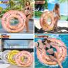 CoTa Global Giant Inflatable Pool Float Tube - Luxurious Pool Ring Float Tube Fun Toy Filled with Sparkle Gold Confetti, Cool Design Pool Tubes for Adults, Kids, and Teens - Rose Gold - 48 Inches view 3