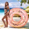 CoTa Global Giant Inflatable Pool Float Tube - Luxurious Pool Ring Float Tube Fun Toy Filled with Sparkle Gold Confetti, Cool Design Pool Tubes for Adults, Kids, and Teens - Rose Gold - 48 Inches view 4