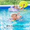 Inflatable Swimming Pool, EVAJOY 118'' x 72'' x 20'' Family Blow up Swim Pools, Kiddie Pool Large Size Thickened Rectangular Lounging Pool Play Center for Backyard, Garden, Adults, Age 3+ view 3