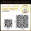 50pcs Farm Animal Napkins - Cow Print Party Supplies, Disposable Napkins for Baby Shower & Birthday Party Decorations view 3