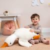 Ryttir Giant Goose Plush - 35" Extra Soft Goose Stuffed Animal Hugging Pillow with Rotund Belly,Safety Nursery Decor & Sensory Comfort Toy,Cuddle Companion for Kids(Valentine Gender Neutral Gift) view 3