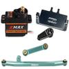 TEIRAY for AXIAL SCX24 Servo Metal Gear EMAX Servo Steering Servo with Servo Steering Link Set and Arm and Mount Bracket SCX24 Upgrade Parts (Green) view 1