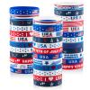 hexiaoxiao 36pcs 4th of July Rubber Bracelets Silicone Wristbands for independence day decorations Supplies fourth of july Party Favors for kids&teens Classroom Prizes Gifts view 1
