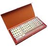 Mini Chinese Mahjong Game, Portable Travel Mahjong, 144 Pieces Traditional Mahjong Token Set, Mini Travel Board Game, Complete Maong Games for Travel, Party, Family