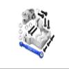 Aluminum Servo Mount + Tie Rod + 25T Servo Horn for Traxxas 1/10 Maxx 4WD Monster Truck (89076-4) Upgrades - Silver view 1