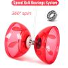 BODY RHYTHM Five Bearings Chinese Diabolo Yoyo Set with Fiberglass Sticks-Adjustable Strings for All Ages - Best for Fitness and Tricks (Red) view 4