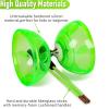 BODY RHYTHM Five Bearings Chinese Diabolo Yoyo Set with Fiberglass Sticks-Adjustable Strings for All Ages - Best for Fitness and Tricks (Green) view 3