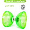 BODY RHYTHM Five Bearings Chinese Diabolo Yoyo Set with Fiberglass Sticks-Adjustable Strings for All Ages - Best for Fitness and Tricks (Green) view 4
