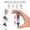 4Pcs RC Shocks Set 1:10 Scale Replacement Parts Fits for 1/10 1/12 WLtoys 104001,124019, Kyosho, Tamiya, Losi RC Buggy/Racing Cars-85mm Front Shocks & 95mm Rear Shocks (Gray) view 3