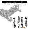 4Pcs RC Shocks Set 1:10 Scale Replacement Parts Fits for 1/10 1/12 WLtoys 104001,124019, Kyosho, Tamiya, Losi RC Buggy/Racing Cars-85mm Front Shocks & 95mm Rear Shocks (Gray) view 4