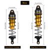 4Pcs RC Shocks Set 1:10 Scale 85mm Front & 95mm Rear Shock Absorber Set Replacement Parts Compatible with 1/10 1/12 WLtoy Kyosho Tamiya Losi RC Buggy/Rally Racing Cars (Gold) view 2