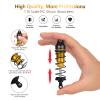 4Pcs RC Shocks Set 1:10 Scale 85mm Front & 95mm Rear Shock Absorber Set Replacement Parts Compatible with 1/10 1/12 WLtoy Kyosho Tamiya Losi RC Buggy/Rally Racing Cars (Gold) view 3