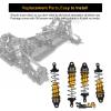 4Pcs RC Shocks Set 1:10 Scale 85mm Front & 95mm Rear Shock Absorber Set Replacement Parts Compatible with 1/10 1/12 WLtoy Kyosho Tamiya Losi RC Buggy/Rally Racing Cars (Gold) view 4
