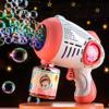 Bubble Gun Bubble Machine for Toddlers 2-14,Electric Blower Dinosaurs Bubble Gun with 1 Bottles Bubble Refill Solution,Bubble Blaster Party Favors, Easter Basket Stuffers,Outdoors Activity view 1