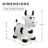 HotMax Bouncy Cow Hopping Horse Toys, Inflatable Bouncing Animal Hopper for Toddlers or Kids, Ride on Jumping Farm Toys for Boy or Girl Birthday Gift 2 3 4 Year Old (White Cow) view 2