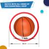 Anzmtosn 7 Inch PVC Mini Basketball, 4 Pack with Pump, Orange view 2