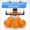 Anzmtosn 7 Inch PVC Mini Basketball, 4 Pack with Pump, Orange view 3