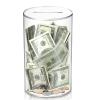 hizgo Adults Piggy Bank, Clear Piggy Bank for Adults/Kids Must Break to Open, Unopenable Acrylic Savings jar, Size 8" H x 5" Diameter(Medium) view 1