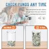 hizgo Adults Piggy Bank, Clear Piggy Bank for Adults/Kids Must Break to Open, Unopenable Acrylic Savings jar, Size 8" H x 5" Diameter(Medium) view 3