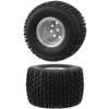 HobbyMarking 1/10 RC Car Aluminium Wheels Rims & Rubber Tires 12mm Hex Drive Hub for Tamiya WR-02 / G6-01 Chassis Konghead 6x6 Wild Willy Upgrade view 4