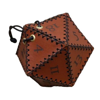 AAGAZA PU Leather Dices Bag Game Accessory Gifts Multipurpose Drawstring Pouches Storage Bags for Camping Board Games Learning Activities KTV