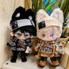 niannyyhouse 15cm Plush Doll Clothes Loose Hip-hop Suit Headwear Hoodie Pants Backpack Glasses Shoes 6in Doll Accessories (Black, 15cm) view 3