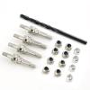 Front & Rear Universal Shock Standoff Upgrades Parts for Arrma 6S BLX Typhon Kraton Outcast Mojave Notorious Infraction Felony Talion Limitless,4PCS #45 Steel EXB Shock Mount #ARA330703(Silver) view 1