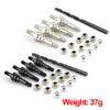 Front & Rear Universal Shock Standoff Upgrades Parts for Arrma 6S BLX Typhon Kraton Outcast Mojave Notorious Infraction Felony Talion Limitless,4PCS #45 Steel EXB Shock Mount #ARA330703(Silver) view 3