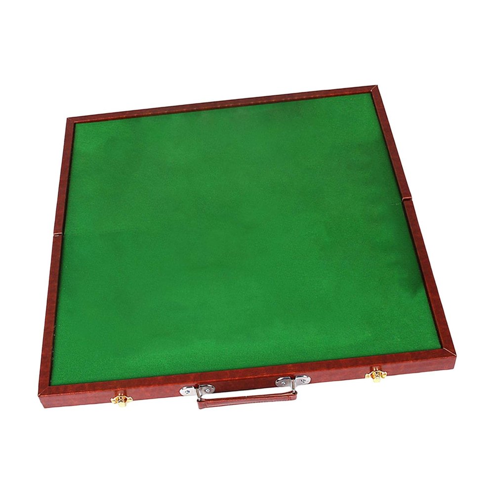 AAGAZA 50Cmx50cm Mini Mahjong Table Board Game,Activity Tile Game,Traditional Entertainment Leisure Time Game Foldable for Party Home Travel