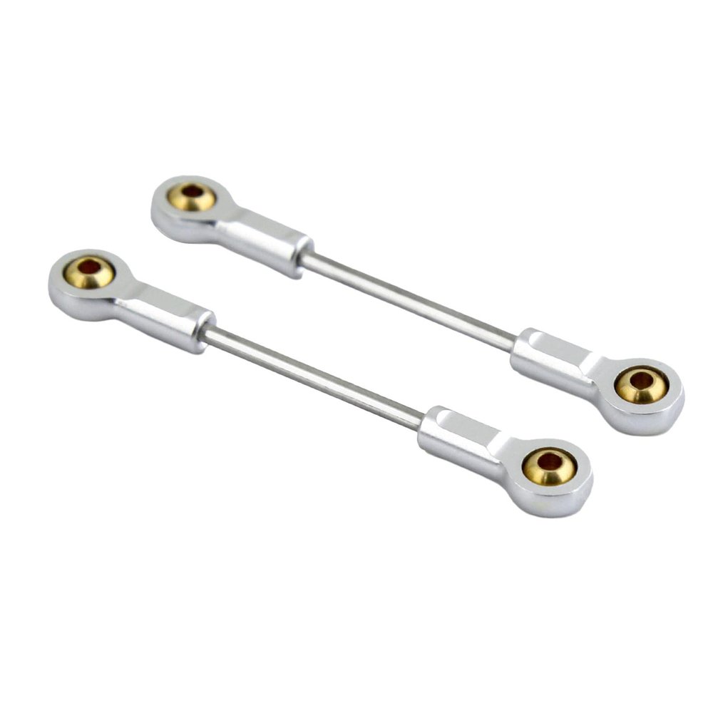 AAGAZA 2X Upgrade Metal Front andRear Axle Pull Rod Decorative, Replacement Easy to in stall Durable Sturdy for 1:18 RC Crawlercar Model Part