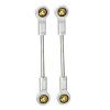AAGAZA 2X Upgrade Metal Front andRear Axle Pull Rod Decorative, Replacement Easy to in stall Durable Sturdy for 1:18 RC Crawlercar Model Part view 3