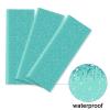 3 Pieces Teal and Silver Tablecloths for Happy Birthday Party Decoration Plastic Disposable Breakfast Blue Birthday Theme Table Covers for Girl Women Silver Glitter Birthday Party Supply, 54x108 Inch view 4