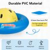 OLAKIDS 8FT Inflatable Dome Rocker Bouncer, Outdoor Kids Giant Roll and Play Seesaw Rocker with 6 Secure Handles, Max Weight 250 LBS view 3