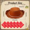 24 Pieces Cowboy Hats and Bandanas for Kids Western Cowboy Costume Hat Accessories for Toddler Child Western Theme Birthday Party Supplies Halloween Costume Dress(Brown, Red) view 3