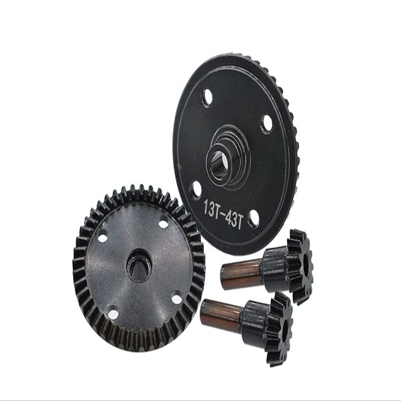 GPM Upgrades Harden Steel #45 Front and Rear Diff Bevel Gear 43T & Pinion Gear 13T for Senton/Typhon/Infraction/Limitless/Infraction