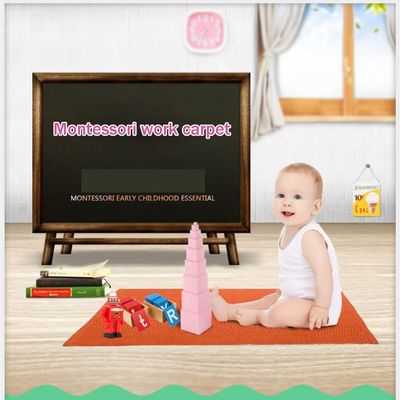 Montessori Mat Cotton Soft Montessori Cushion, Children's Play/Learning/Parent-Child Interaction Game Carpet, 3 Size Options (Color : Blue, Size : 60x40cm/23.6x15.7)