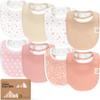 8-Pack Organic Baby Bibs for Boys, Girls - Soft Cotton Drooling and Teething Bibs for Baby Girl & Boy, Extra Absorbent, Easy To Clean & Put On for Toddler, Newborn, Infant 0-24 Months (Butterflies) view 1
