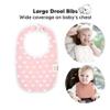 8-Pack Organic Baby Bibs for Boys, Girls - Soft Cotton Drooling and Teething Bibs for Baby Girl & Boy, Extra Absorbent, Easy To Clean & Put On for Toddler, Newborn, Infant 0-24 Months (Butterflies) view 2