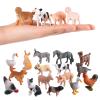 JOKFEICE 16Pcs Realistic Farm Animal Figures, Easter Egg Fillers & Easter Basket Stuffers, Montessori Sensory Learning Toys for Toddlers, Farmyard Cake Toppers, Spring Party Favors and Gifts for Kids view 2