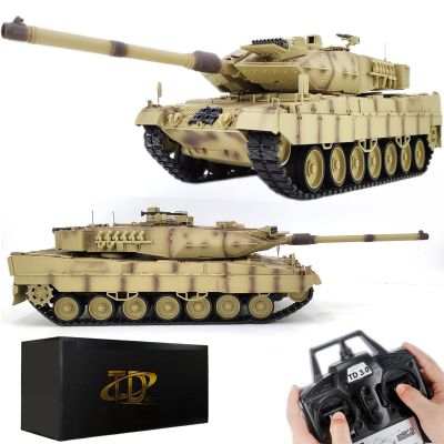 Ssccgym 27.2-Inch Large Remote Control Heavy Tank German Leopard 2A7 RC Battle War Military Vehicle Simulation Smoke Shooting Sound Effect Collection Entry-Level Model