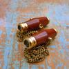 Pair of Couples Kaleidoscope Wood & Brass Pendant Kaleidoscope for Your Love Oneby Art Gift Decor view 1