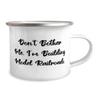 Inspirational Model Railroads 12oz Camper Mug, Don't Bother Me, I'm Building Model, Best Gifts for Friends, Birthday Gifts, Model train set, Toy trains, Train tracks, Railroad toys, Electric trains, view 2
