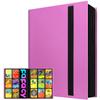 2026Trading Card Binder 9 Pocket, Premium Sports Collection Binder Game Cards Book with Sleeves Side Loading, Anti-open Strap Double Sided Waterproof 360 Card Folder view 1