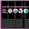 2026Trading Card Binder 9 Pocket, Premium Sports Collection Binder Game Cards Book with Sleeves Side Loading, Anti-open Strap Double Sided Waterproof 360 Card Folder view 2