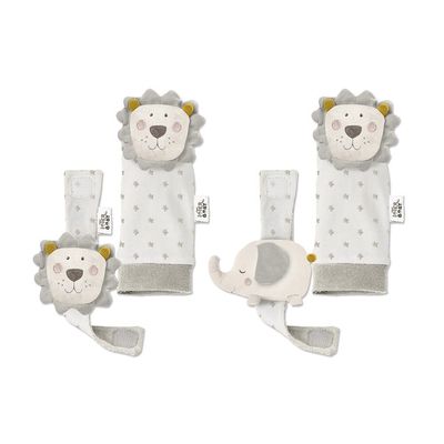 Baby Rattle Set for Feet and Dolls Lion