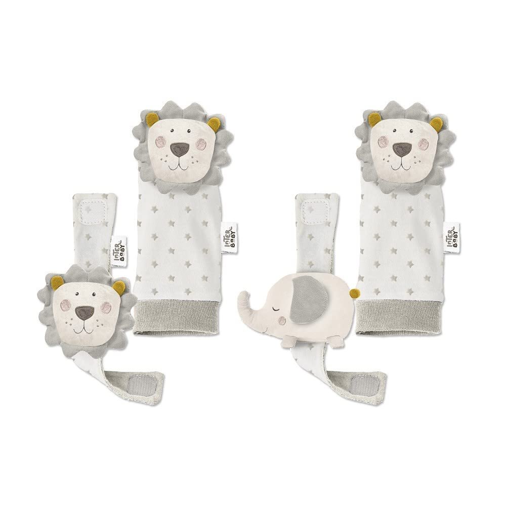 Baby Rattle Set for Feet and Dolls Lion