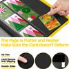 2026Trading Card Binder 9 Pocket, Premium Sports Collection Binder Game Cards Book with Sleeves Side Loading, Anti-open Strap Double Sided Waterproof 360 Card Folder view 3
