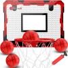 Wall Mounted Mini Basketball Hoop for Kids 5 6 7 8 9 10+Years Old Boys, Indoor Basketball Hoop with 4 Balls for Room Bedroom, Dunk Pro Sport Game Interactive Toys Gift for Boys Age 4-12 view 1