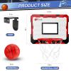 Wall Mounted Mini Basketball Hoop for Kids 5 6 7 8 9 10+Years Old Boys, Indoor Basketball Hoop with 4 Balls for Room Bedroom, Dunk Pro Sport Game Interactive Toys Gift for Boys Age 4-12 view 2