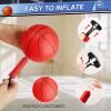 Indoor Mini Basketball Hoop Set for Kids Toddlers Adult, Portable Outdoor Wall Mounted Mini Hoop with 4 Balls Over The Door Wall, Room Office Pool Basketball Toys Graduation Gift for Kids Boys Teens view 4